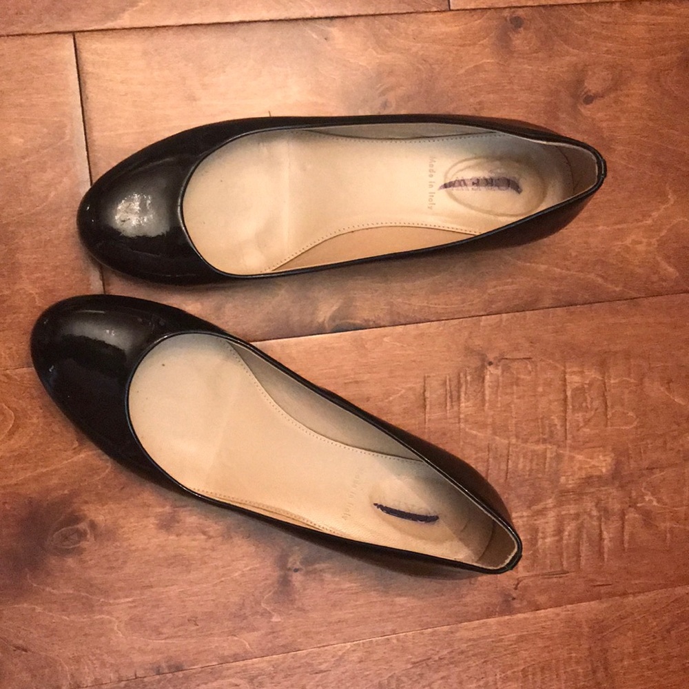 J. Crew flats with gold heels